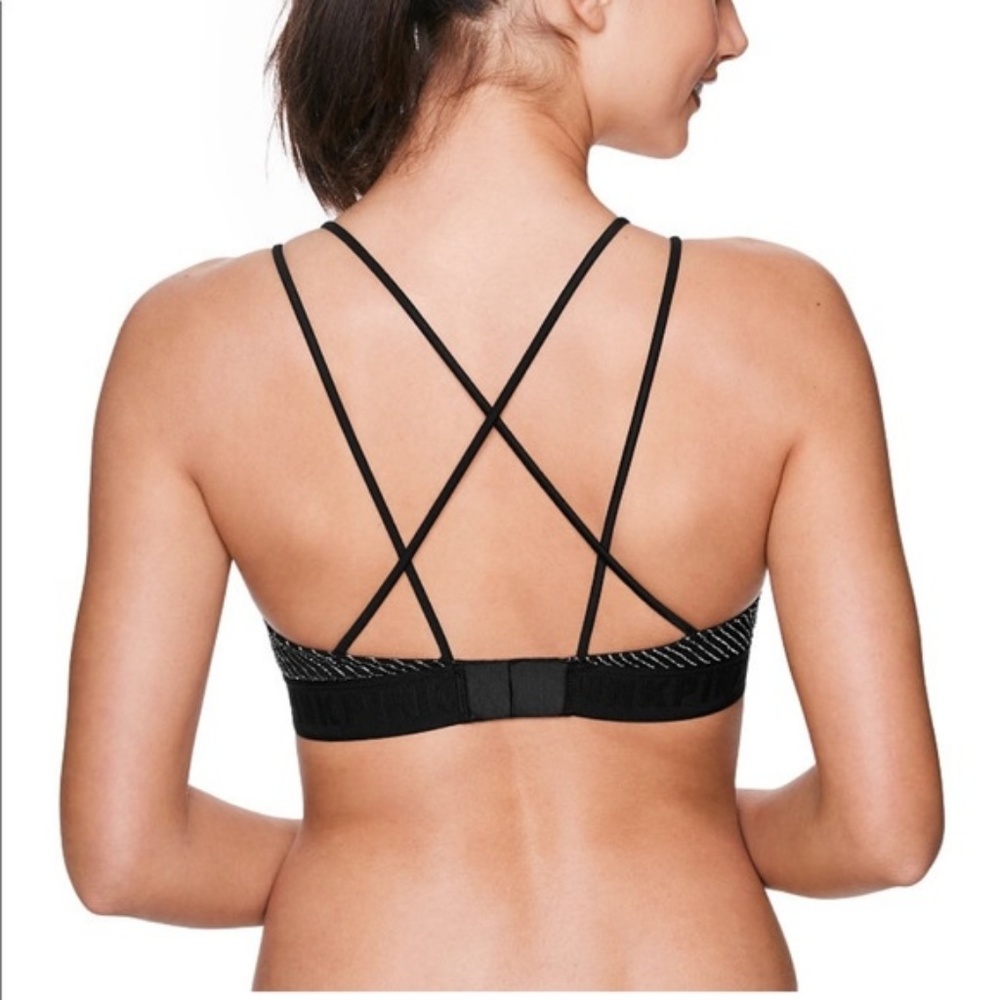 Victorias Secret Black Shine Triangle Bralette - Picture 2 of 3